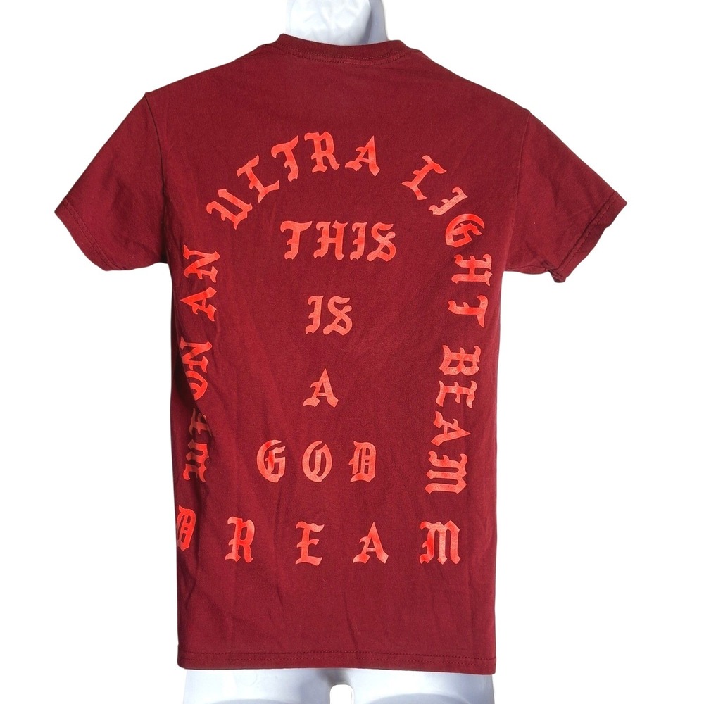 Kanye West | I Feel Like Pablo Ultra Light Beam Maroon T-Shirt TLOP Merch | S - Picture 2 of 5